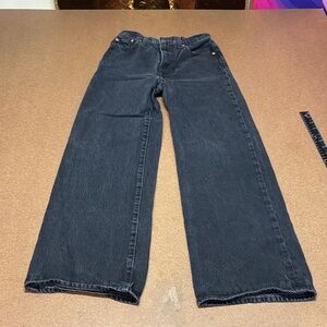 Levi's Black Rib Cage Wide Leg Jeans sz4